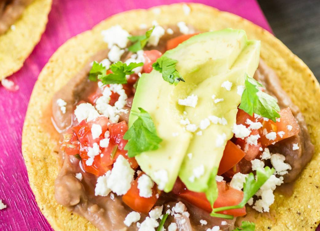 Order Bean Tostada food online from Giliberto's Mexican Taco Shop store, St. Cloud on bringmethat.com