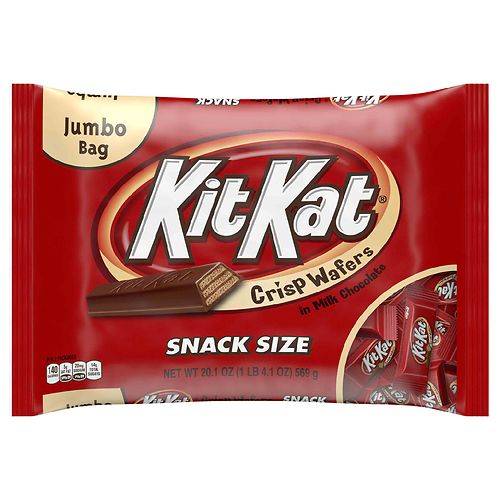 Order Kit Kat Snack Size Wafer Candy, Halloween, Jumbo Bag - 20.1 oz food online from Walgreens store, Hot Springs on bringmethat.com