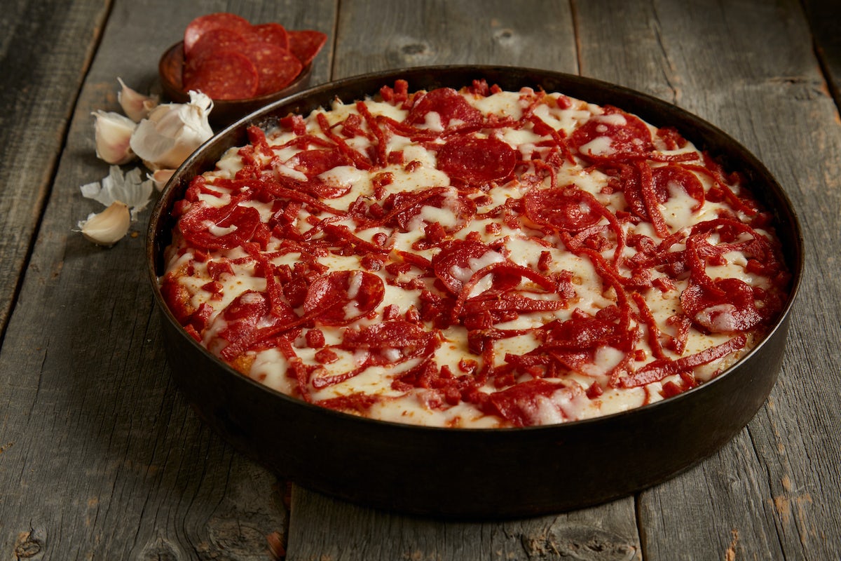 Order Pepperoni Extreme Pizza - Shareable food online from BJ's Restaurant & Brewhouse store, West Covina on bringmethat.com