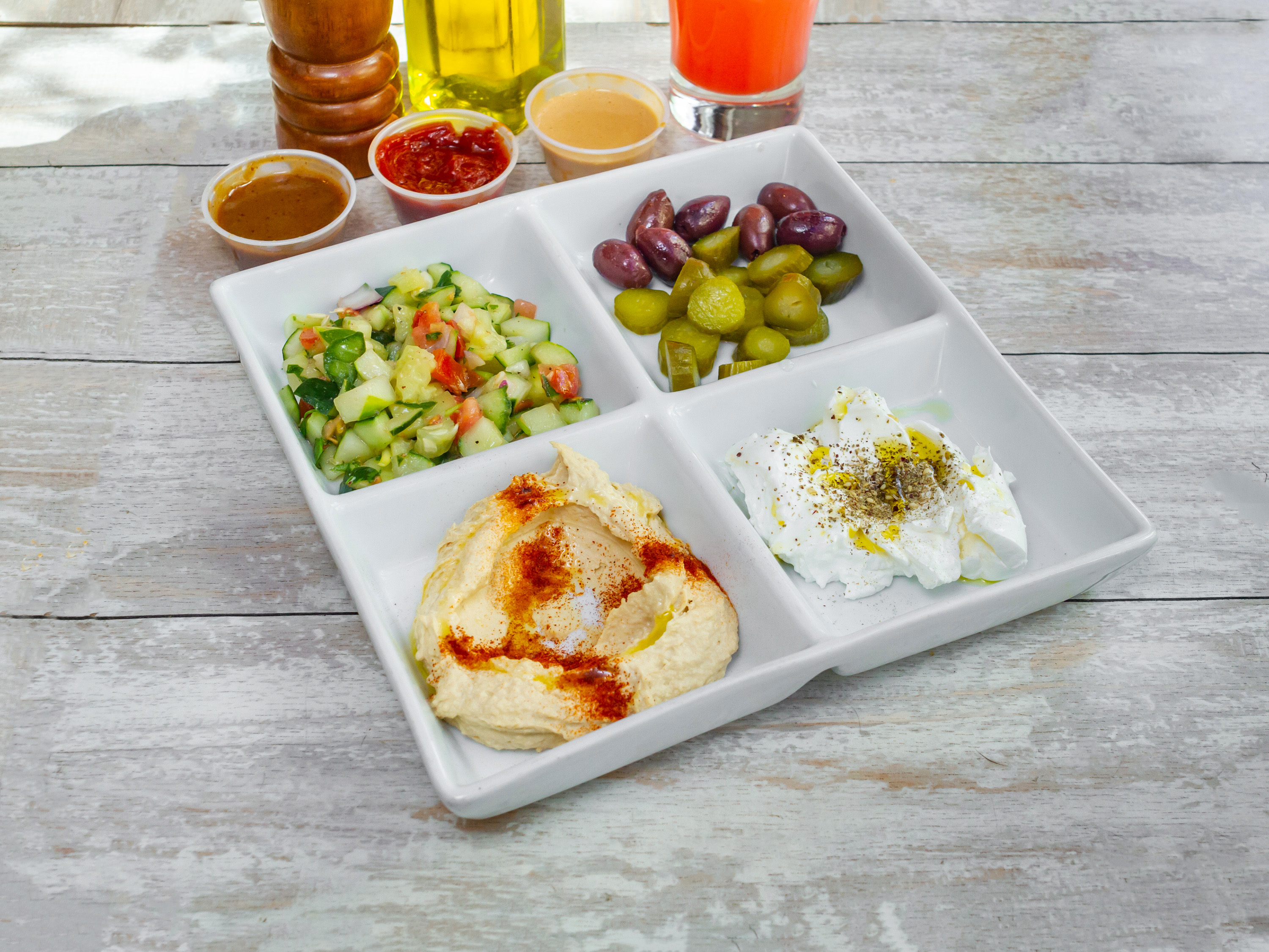 Order Mezze Plate food online from Bite store, New York on bringmethat.com