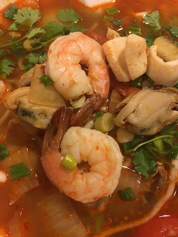 Order Tom Yum Seafood Noodle Soup food online from Noodle N Thai store, Springfield on bringmethat.com