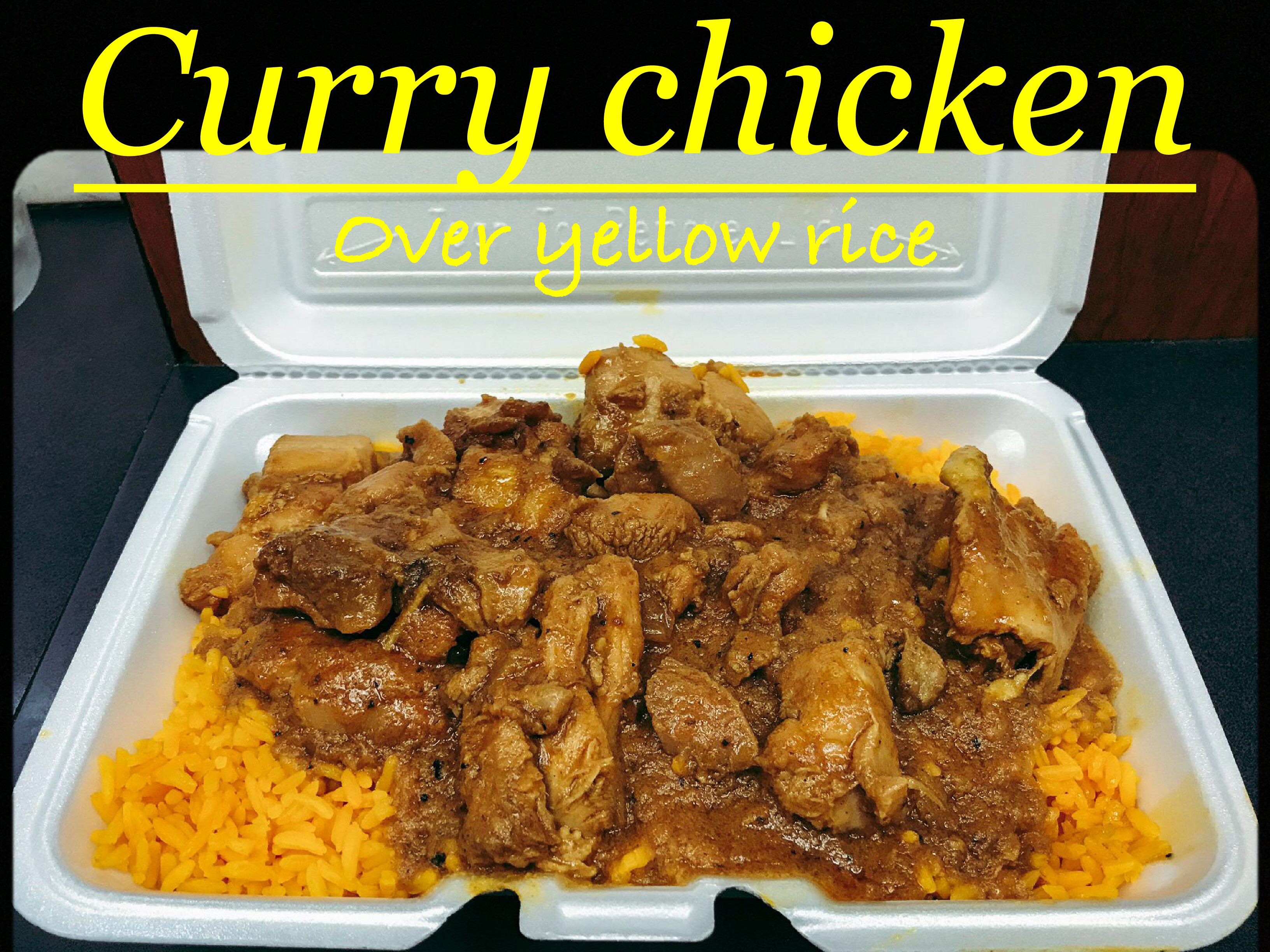 Order Curry Chicken Over Rice food online from Crown Fried Chicken store, Philadelphia on bringmethat.com