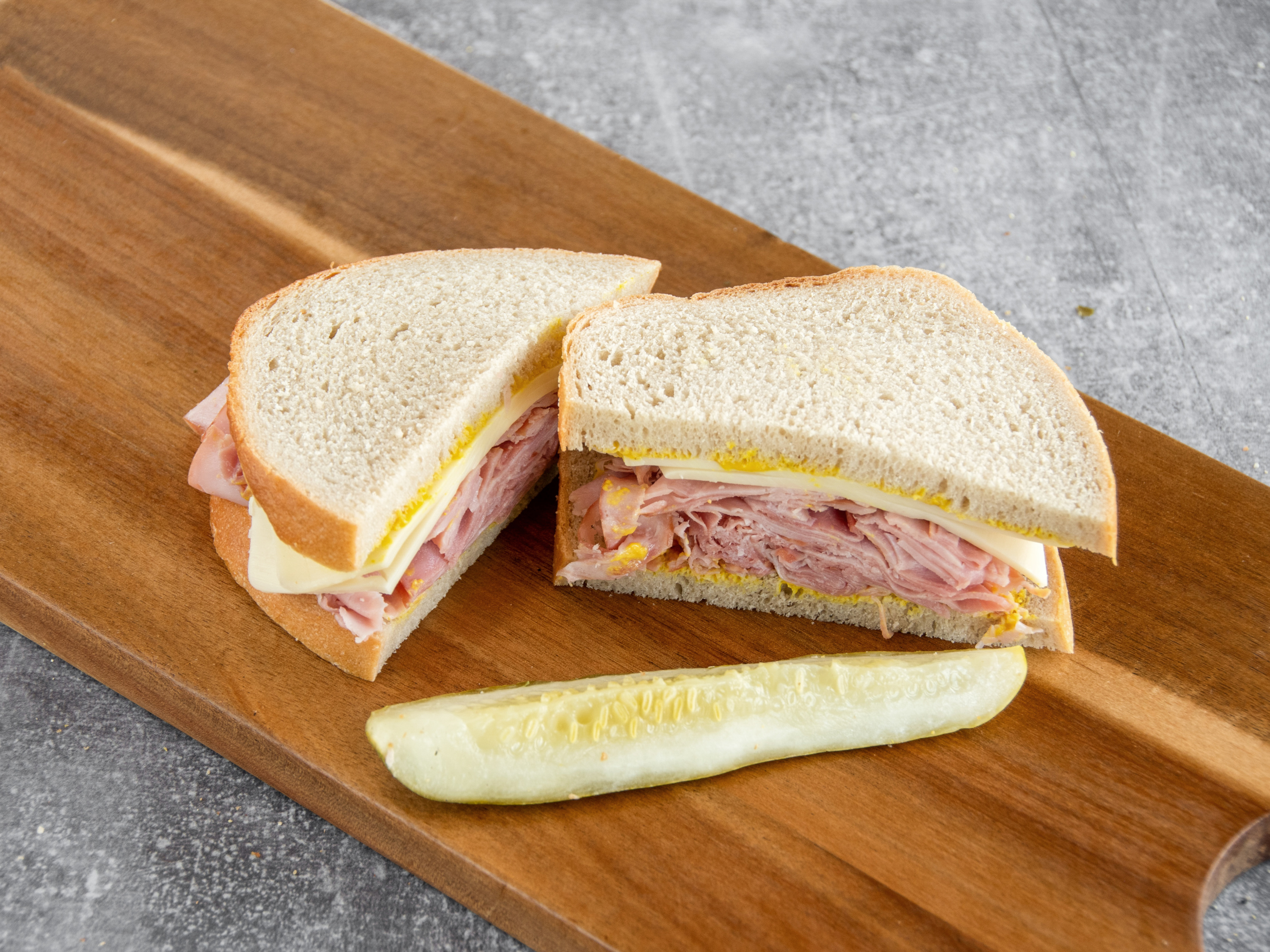 Order #9. Stacked Ham & Swiss Sandwich food online from Breakaway Deli store, Troy on bringmethat.com