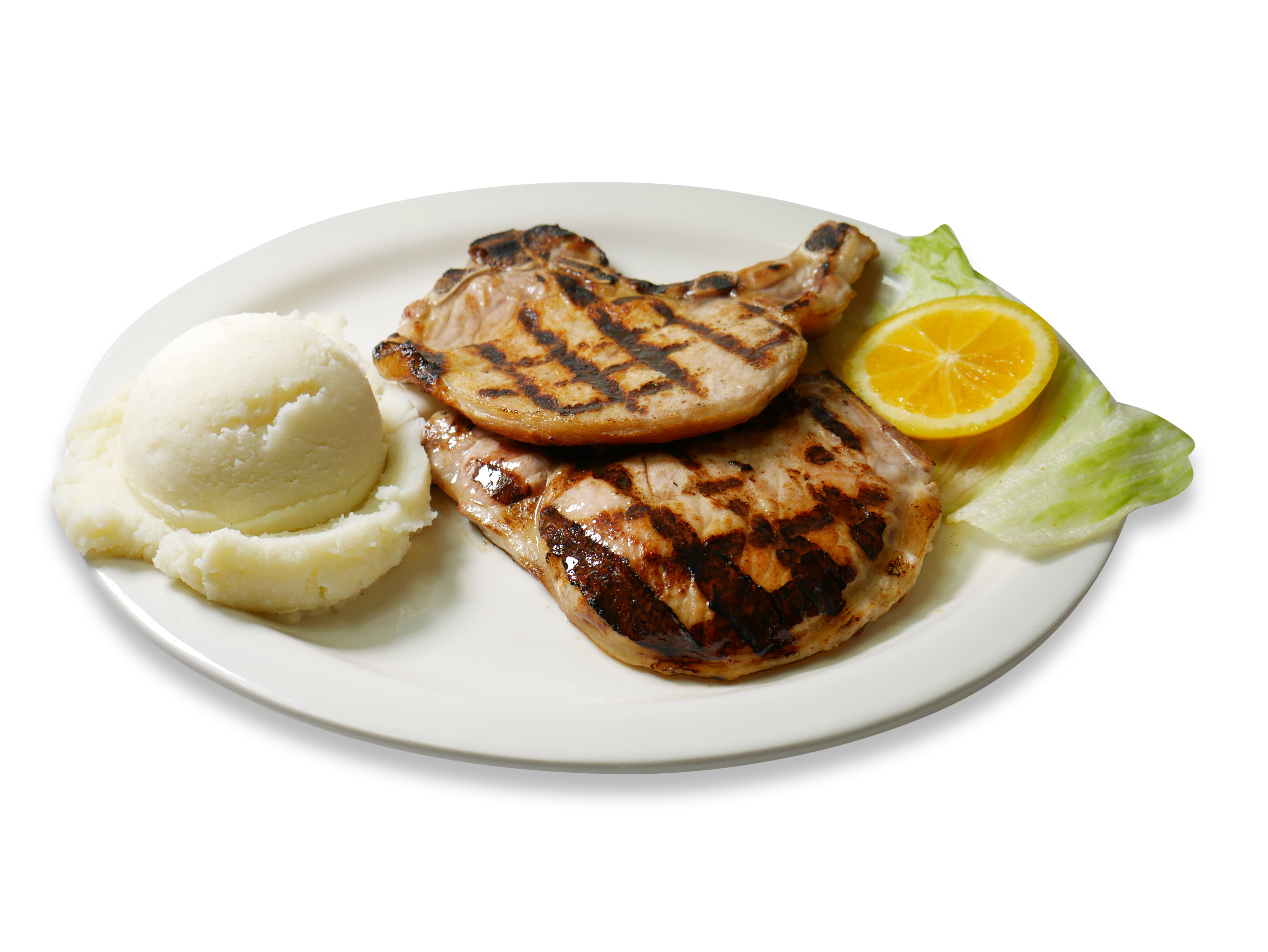 Order Pork Chops food online from Liberty Family Restaurant store, Rochester on bringmethat.com
