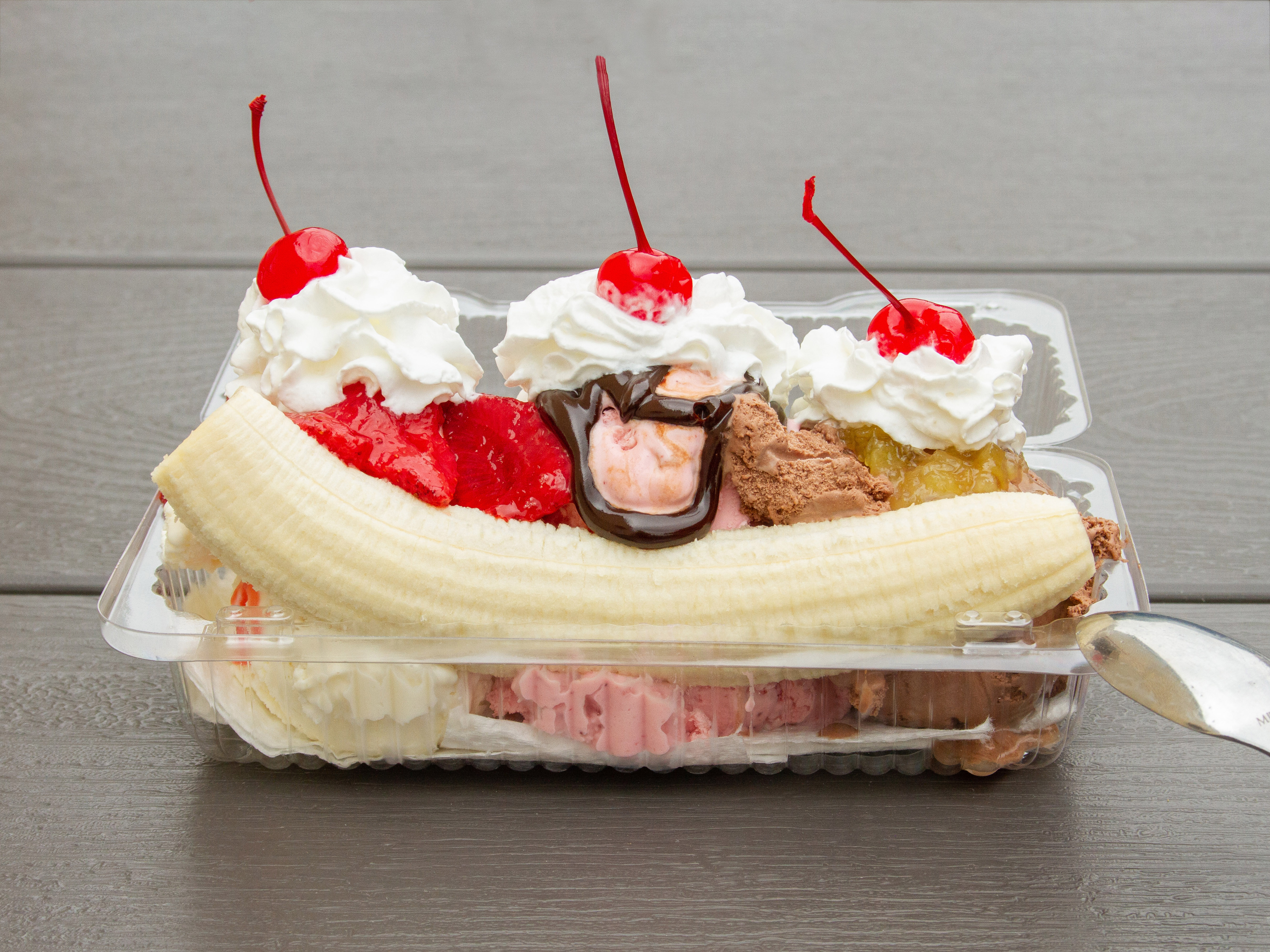 Order Banana Split food online from Nanabette Ice Cream store, Woburn on bringmethat.com