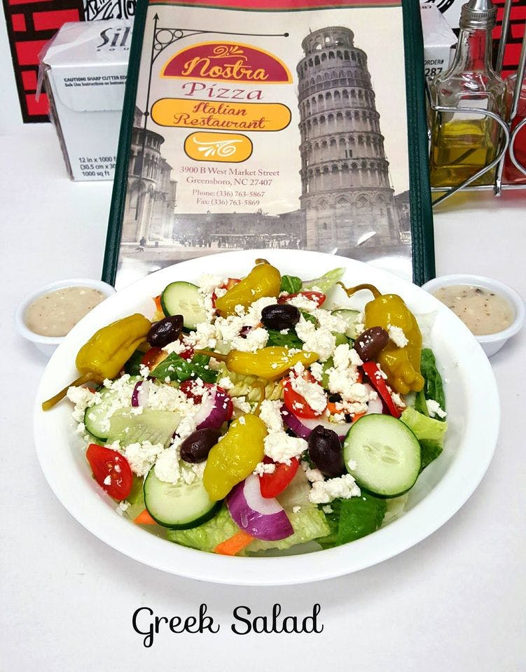 Order Greek Salad - Salad food online from Little Vito Pizza store, Kernersville on bringmethat.com