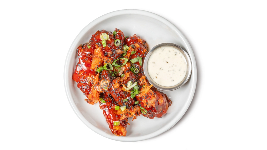 Order Thai Gochujang Jumbo Wings w/ Buttermilk Ranch food online from The Naked Bird store, Westfield on bringmethat.com