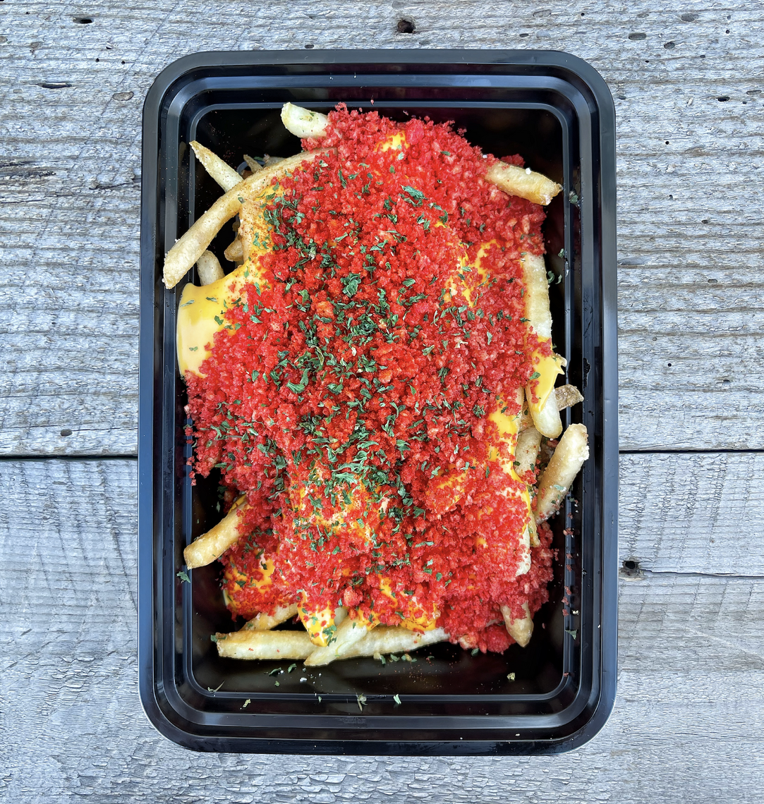 Order XXtra Flamin Hot Cheetos Cheese Fries food online from Zero Degrees store, Arlington on bringmethat.com