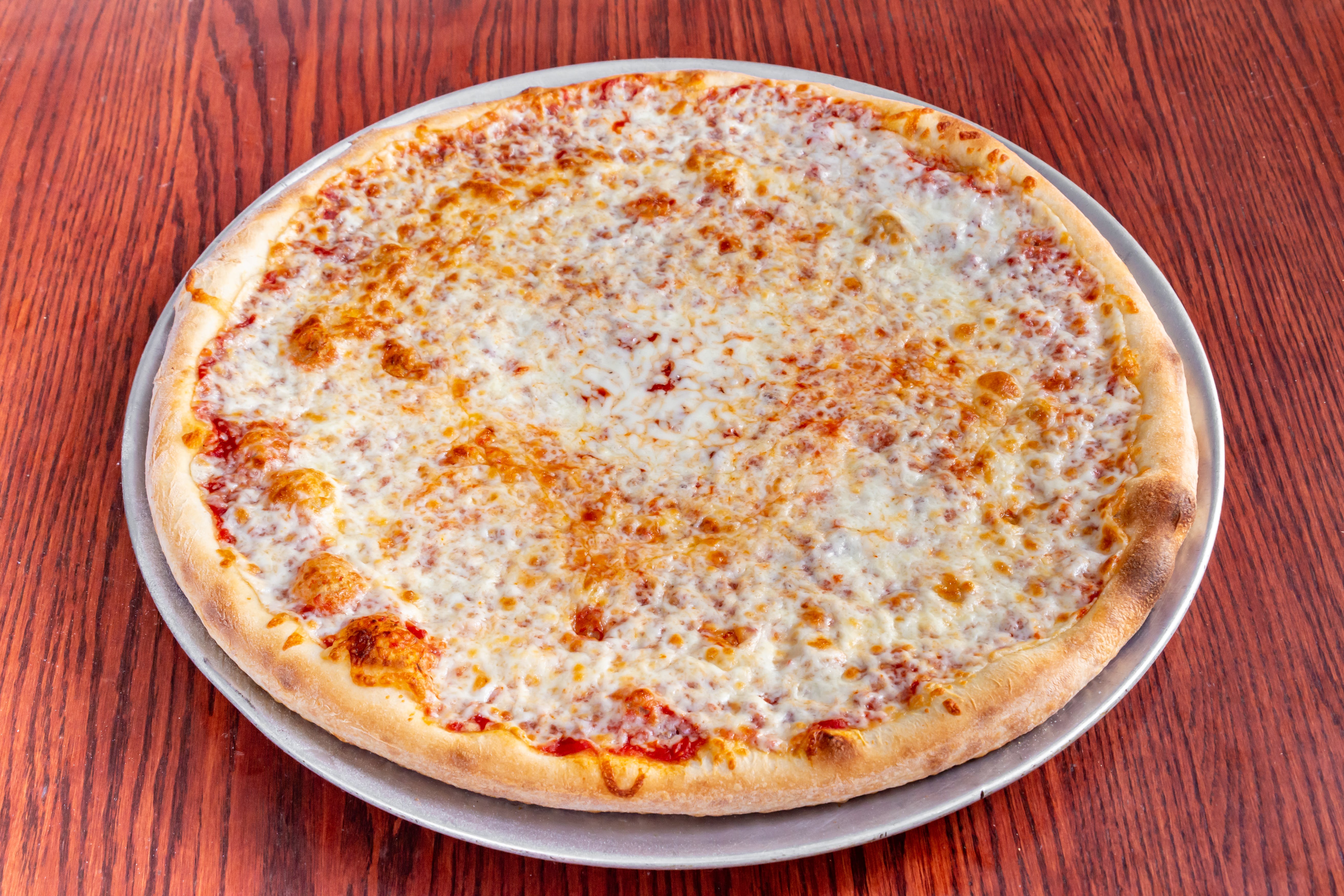 Order Neapolitan Cheese Pizza - Medium 14'' (6 Slices) food online from Rocco's Pizza Restaurant store, Kimberton on bringmethat.com