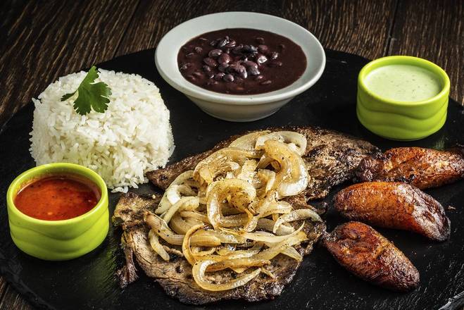 Order Palomilla Steak Plate food online from Dcuban Cafe- store, Norcross on bringmethat.com