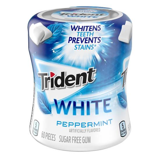 Order Trident White Sugar Free Gum, Peppermint 60 CT food online from Cvs store, AURORA on bringmethat.com