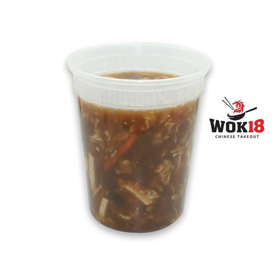 Order Hot and sour soup  food online from Wok 18 store, Teaneck on bringmethat.com