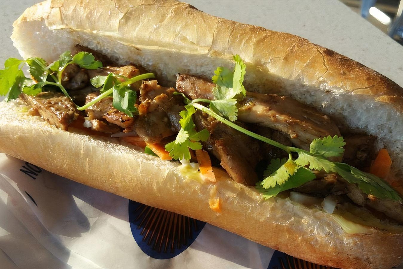 Order B40 - Grilled Chicken Banh Mi food online from Pho Hoa store, Henderson on bringmethat.com
