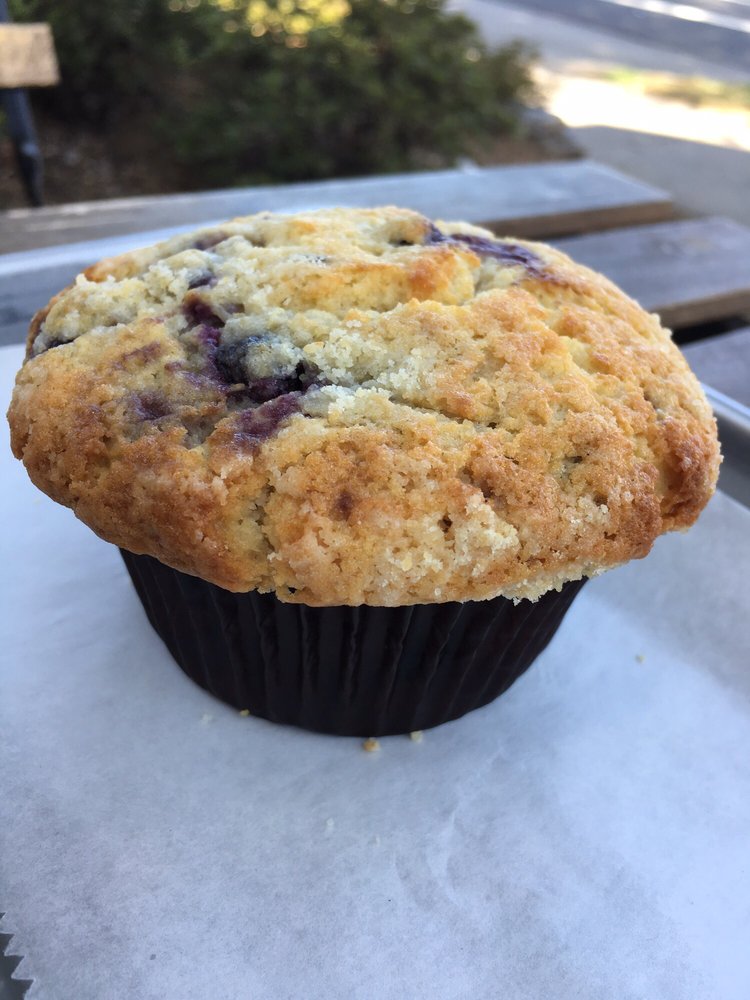 Order Blueberry Muffin  food online from Sunflour Baking Company store, Charlotte on bringmethat.com