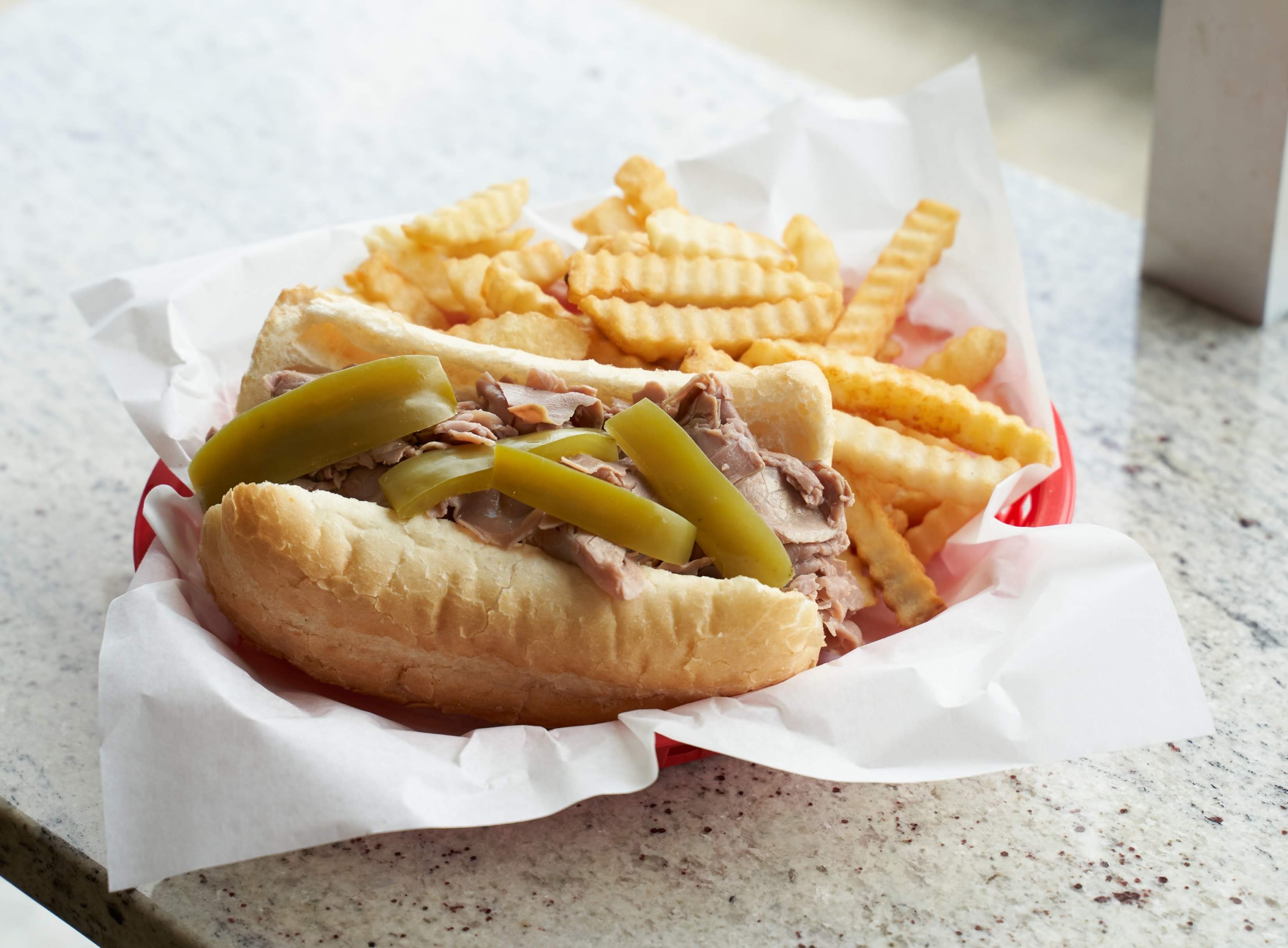 Order Italian Beef Sandwich food online from Nick's On North store, Chicago on bringmethat.com