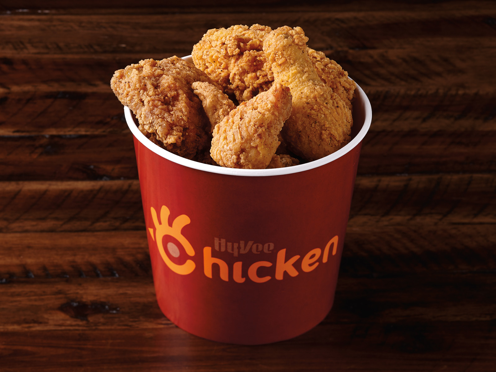 Order 12 Piece Chicken Bucket  food online from Hy-Vee Mealtime store, Moline on bringmethat.com