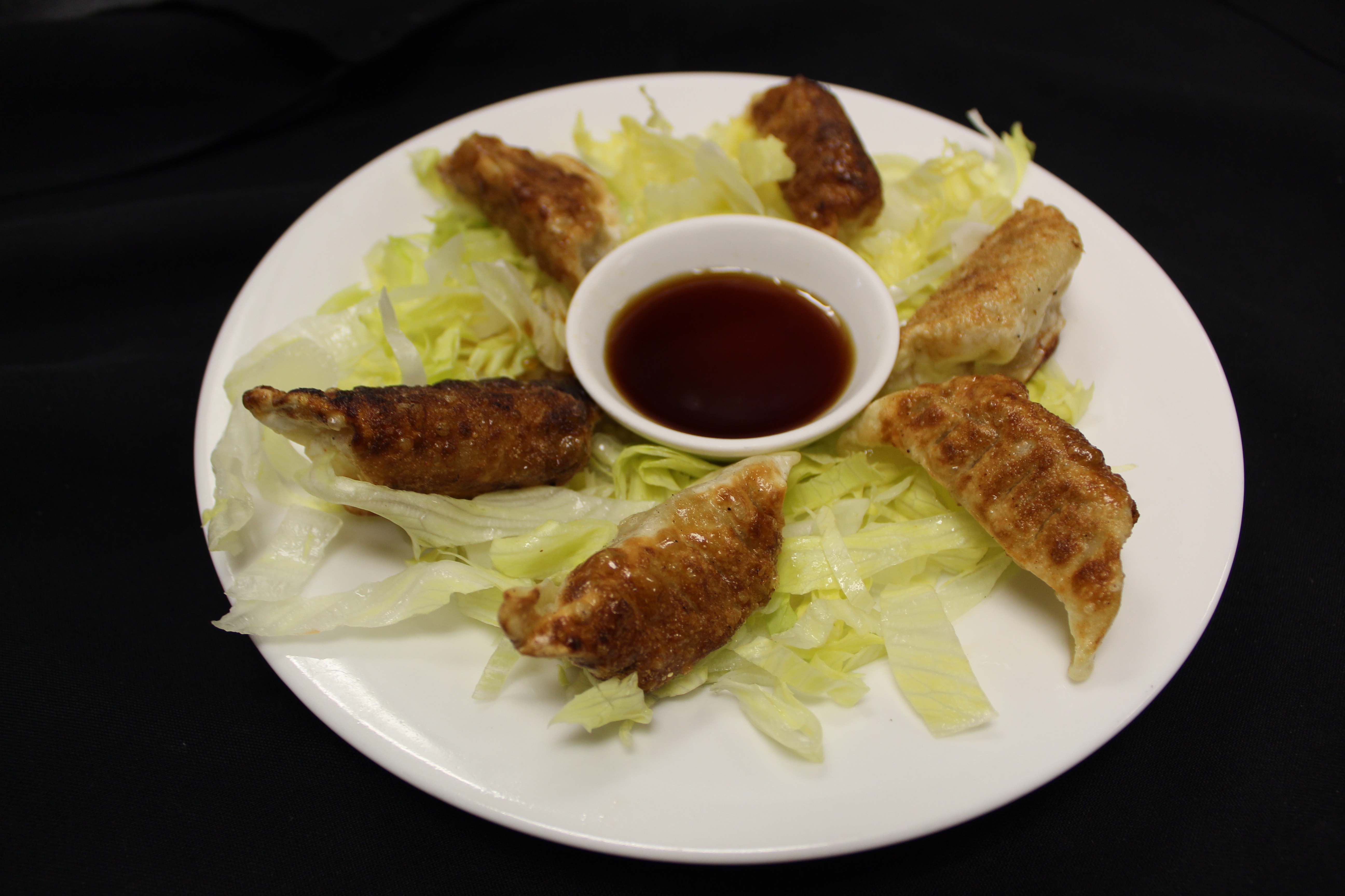 Order A3. Pan-Fried Chicken Potstickers food online from Green Asian Bistro store, Frisco on bringmethat.com