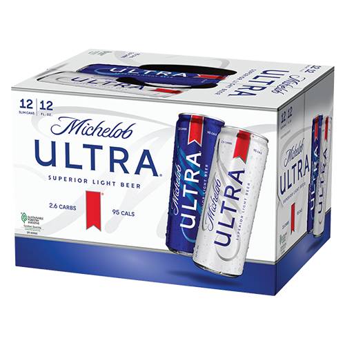 Order Michelob ULTRA Cans - 12 oz Cans/12 Pack food online from Bottle Shop & Spirits store, Los Alamitos on bringmethat.com