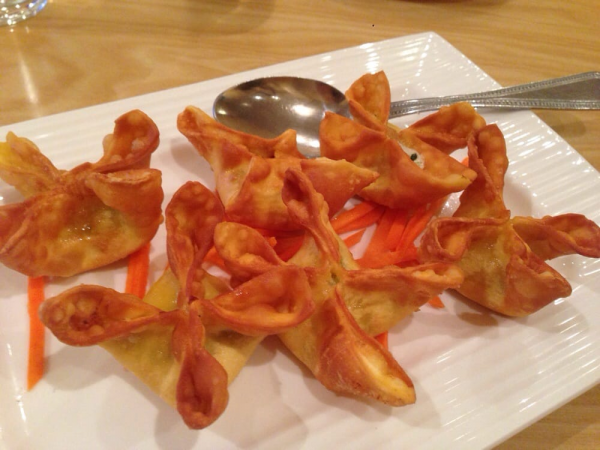 Order Fried Crab Meat Rangoon food online from New Canton Restaurant store, San Carlos on bringmethat.com
