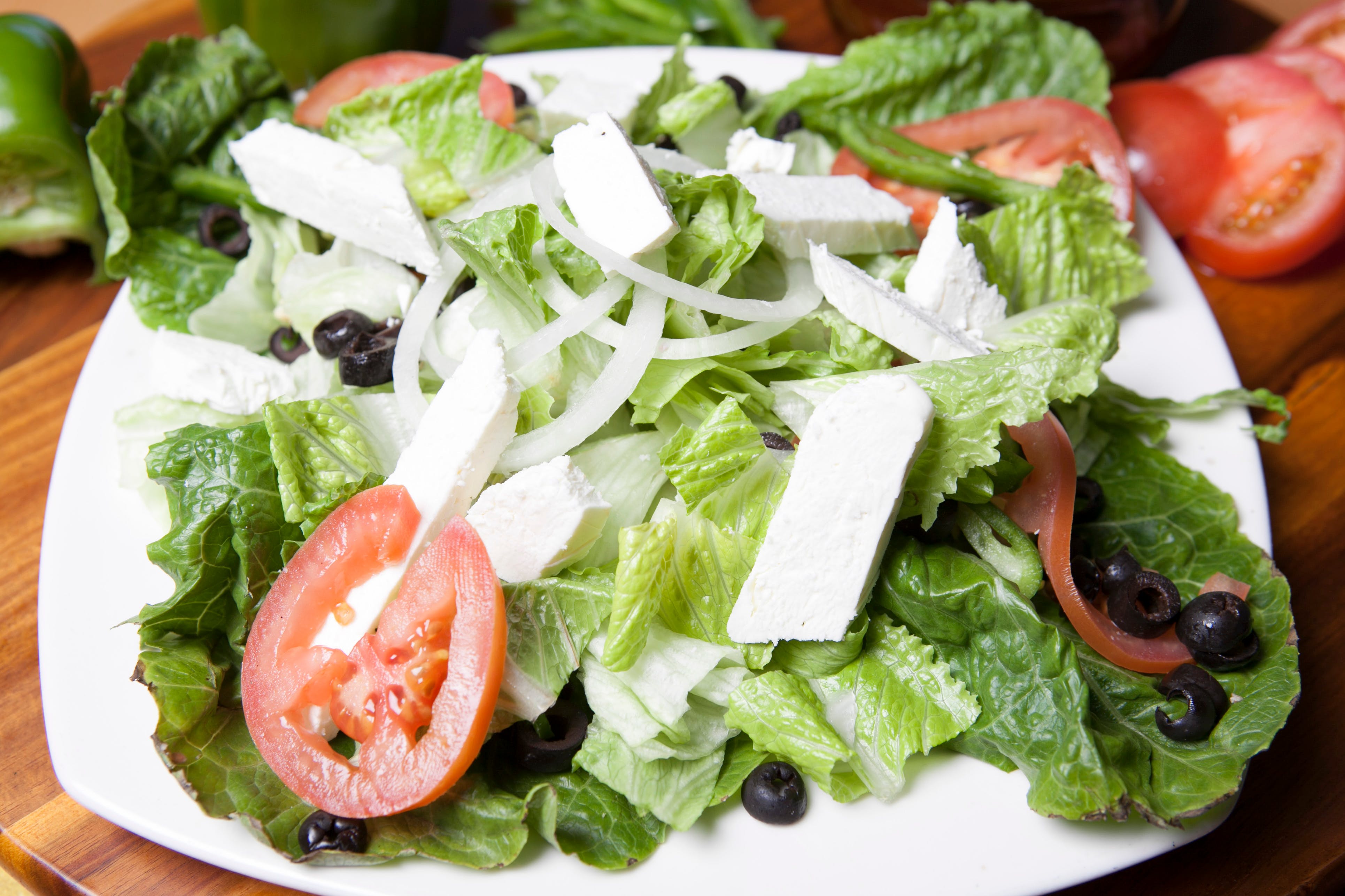 Order Greek Salad - Salad food online from Lino's Pizzeria and Italian store, North Las Vegas on bringmethat.com