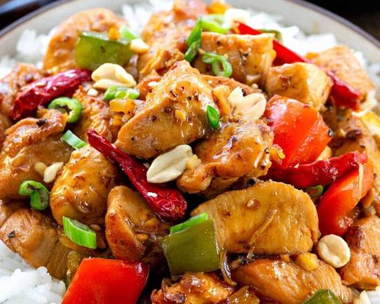 Order Kung Pao Chicken (SPICY) food online from Chard Asian Grill store, Tempe on bringmethat.com