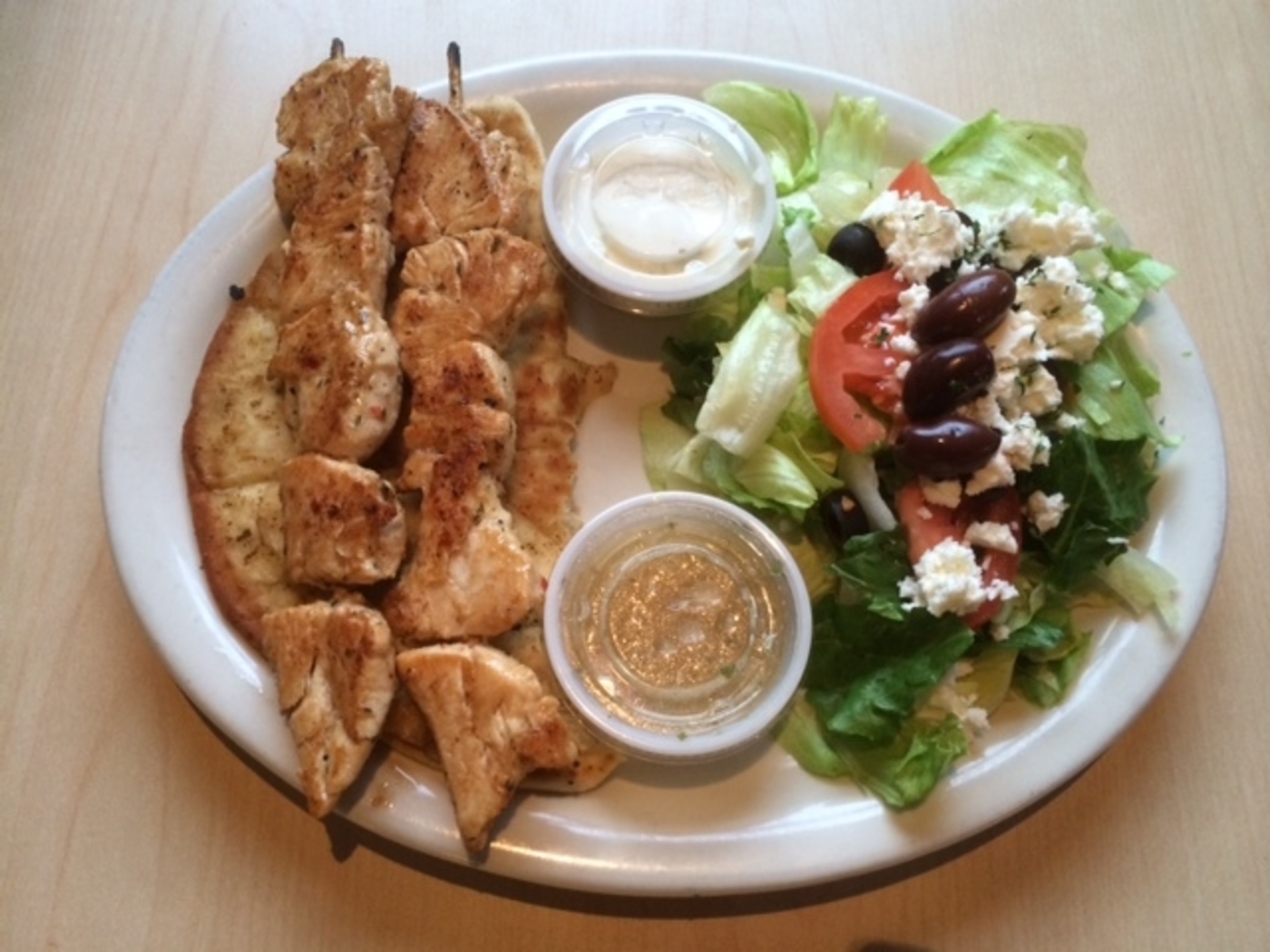 Order Kabob Plate food online from Adam's Pizza & Grill store, Jamestown on bringmethat.com