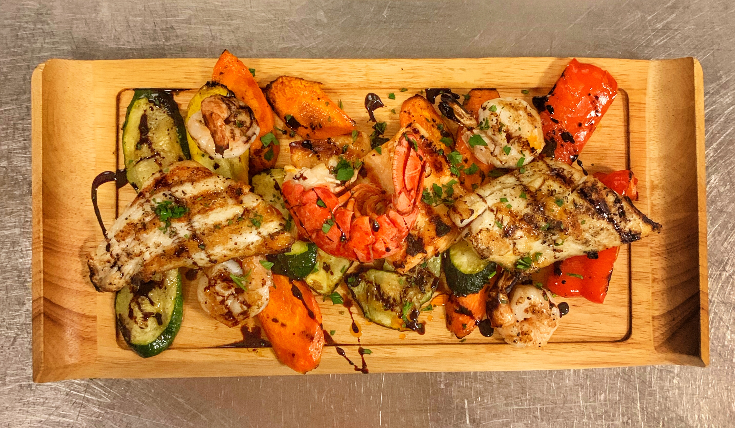 Order Grilled Seafood Platter food online from Amore store, Stamford on bringmethat.com