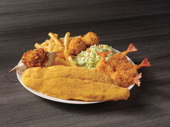 Order White Fish, Shrimp, & Crab Meal food online from Captain Ds Seafood Restaurants store, Charlotte on bringmethat.com