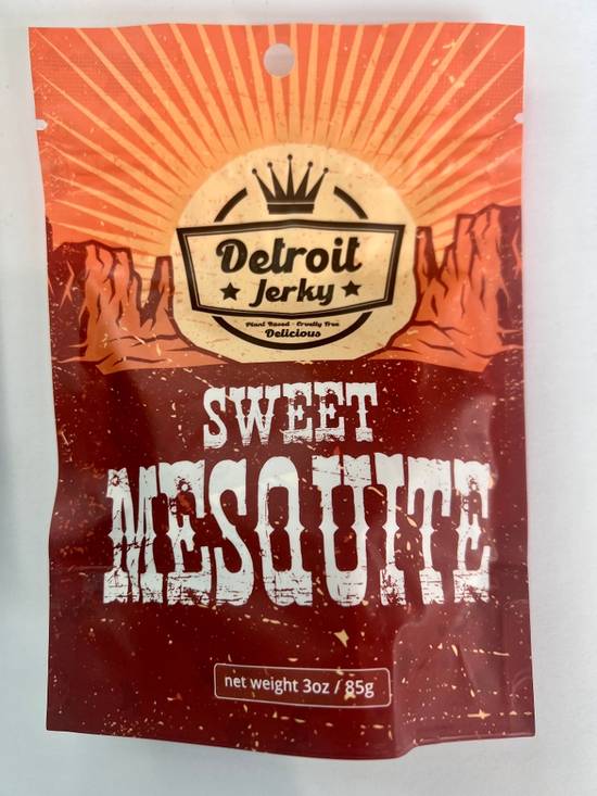 Order Detroit Vegan Jerky- Sweet Mesquite food online from Breadless store, Detroit on bringmethat.com