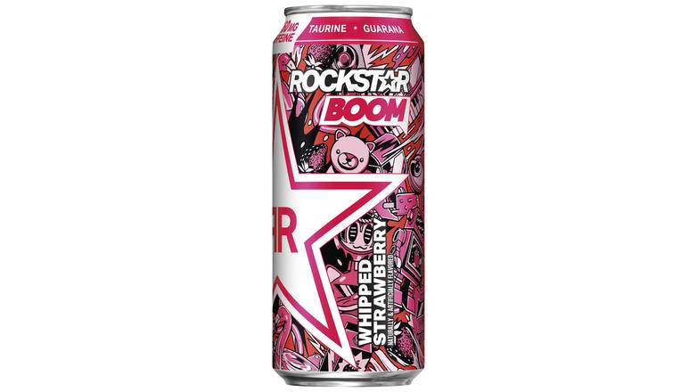 Order Rockstar Boom Whipped Strawberry Energy Drink food online from Red Roof Market store, Lafollette on bringmethat.com