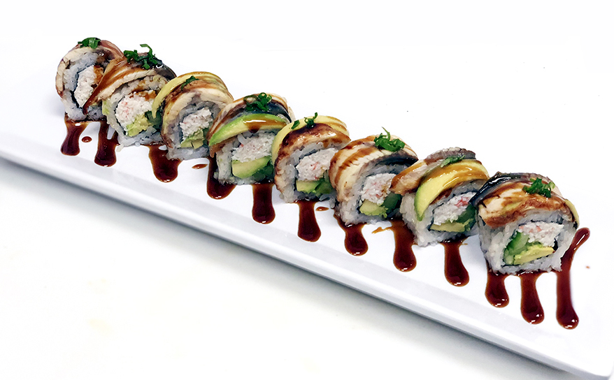 Order Dragon Roll food online from Sushi Taka store, Irvine on bringmethat.com