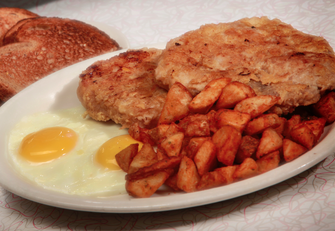 Order Pork Chop and Eggs Breakfast food online from Chase Diner store, Chandler on bringmethat.com