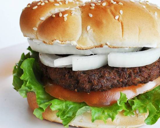 Order Classic Oldskool Burger with Seasoned Fries food online from Loving Hut store, Tempe on bringmethat.com