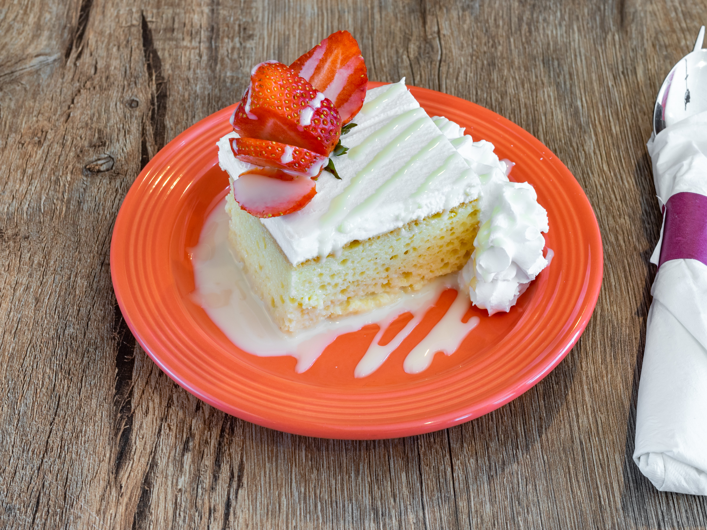 Order Tres Leches Cake food online from Alondra's Cuisine store, Middletown on bringmethat.com