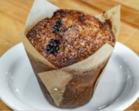 Order Blueberry Bran Muffin food online from Give Thanks Bakery store, Detroit on bringmethat.com