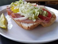 Order Ham and Cheese Sub food online from Randy's Pizza store, Durham on bringmethat.com
