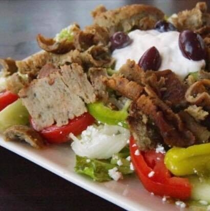 Order Greek Gyro Salad food online from Kafé Neo store, Mill Creek on bringmethat.com