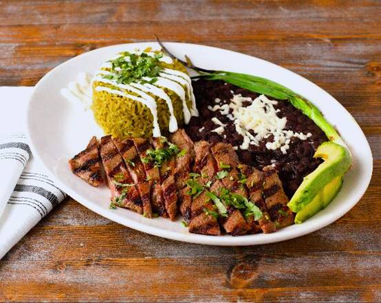 Order Carne Asada Plato. food online from Gringos & Mariachis store, Bethesda on bringmethat.com