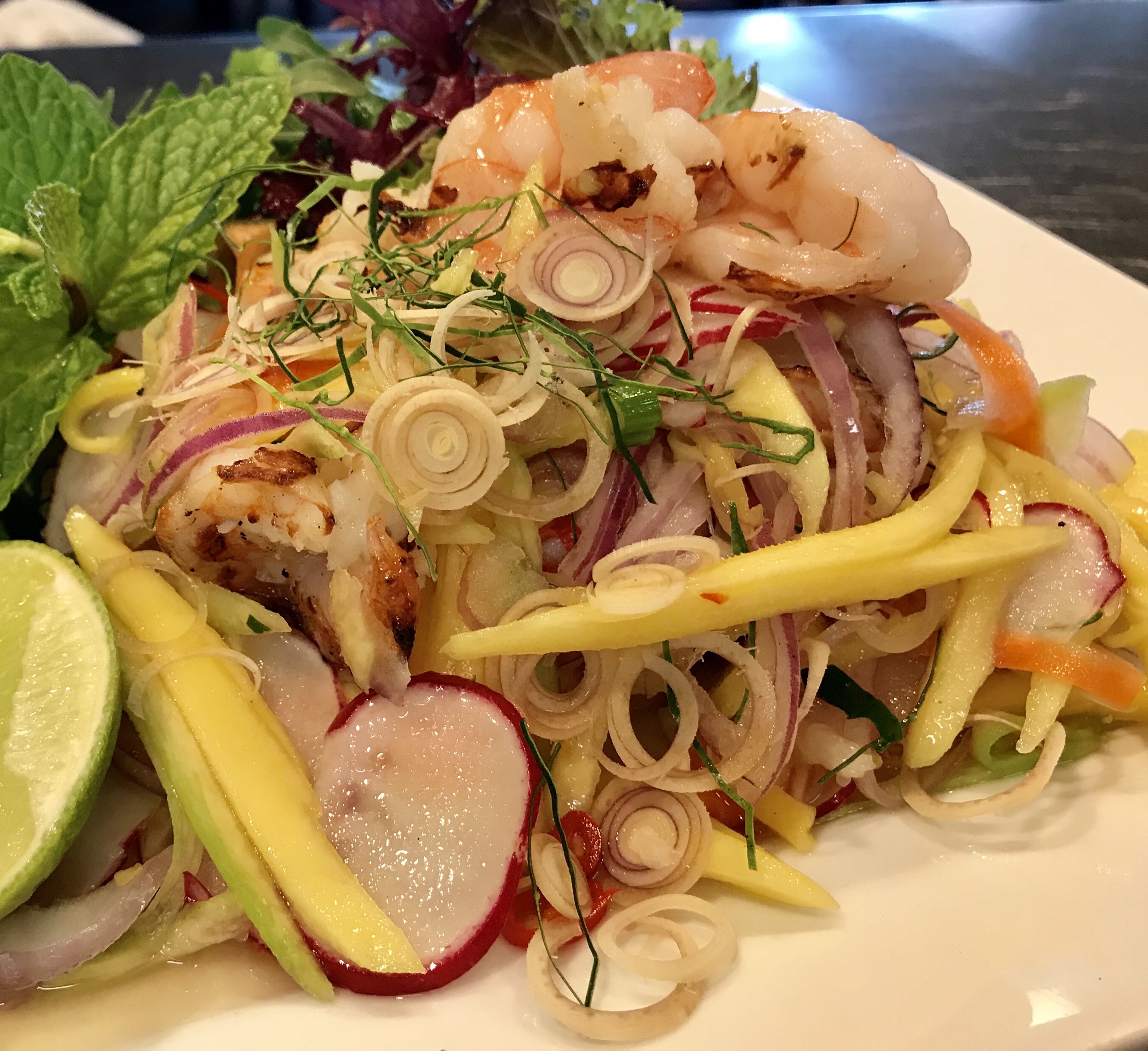 Order Lemongrass Shrimp Salad food online from Basil Thai store, Paso Robles on bringmethat.com