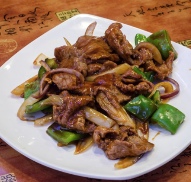 Order 52. Beef Pepper Steak with Onions food online from Green lake store, Brooklyn on bringmethat.com