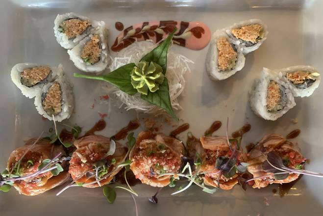 Order Salmon Generation Roll food online from I Luv Sushi store, Rockford on bringmethat.com