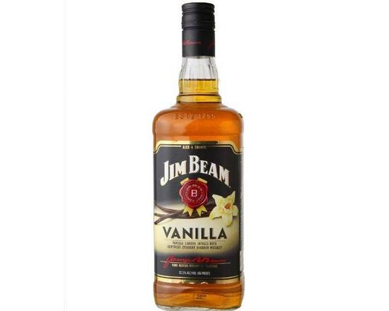 Order Jim Beam Vanilla Flavored, 750ml whiskey (32.5% ABV) food online from 50th Street Liquor, Beer & Wine store, Lubbock on bringmethat.com