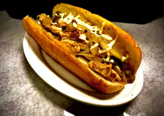 Order Chicken Cheese Steak Sandwich food online from Lucky Chicago Style Grill store, Round Rock on bringmethat.com