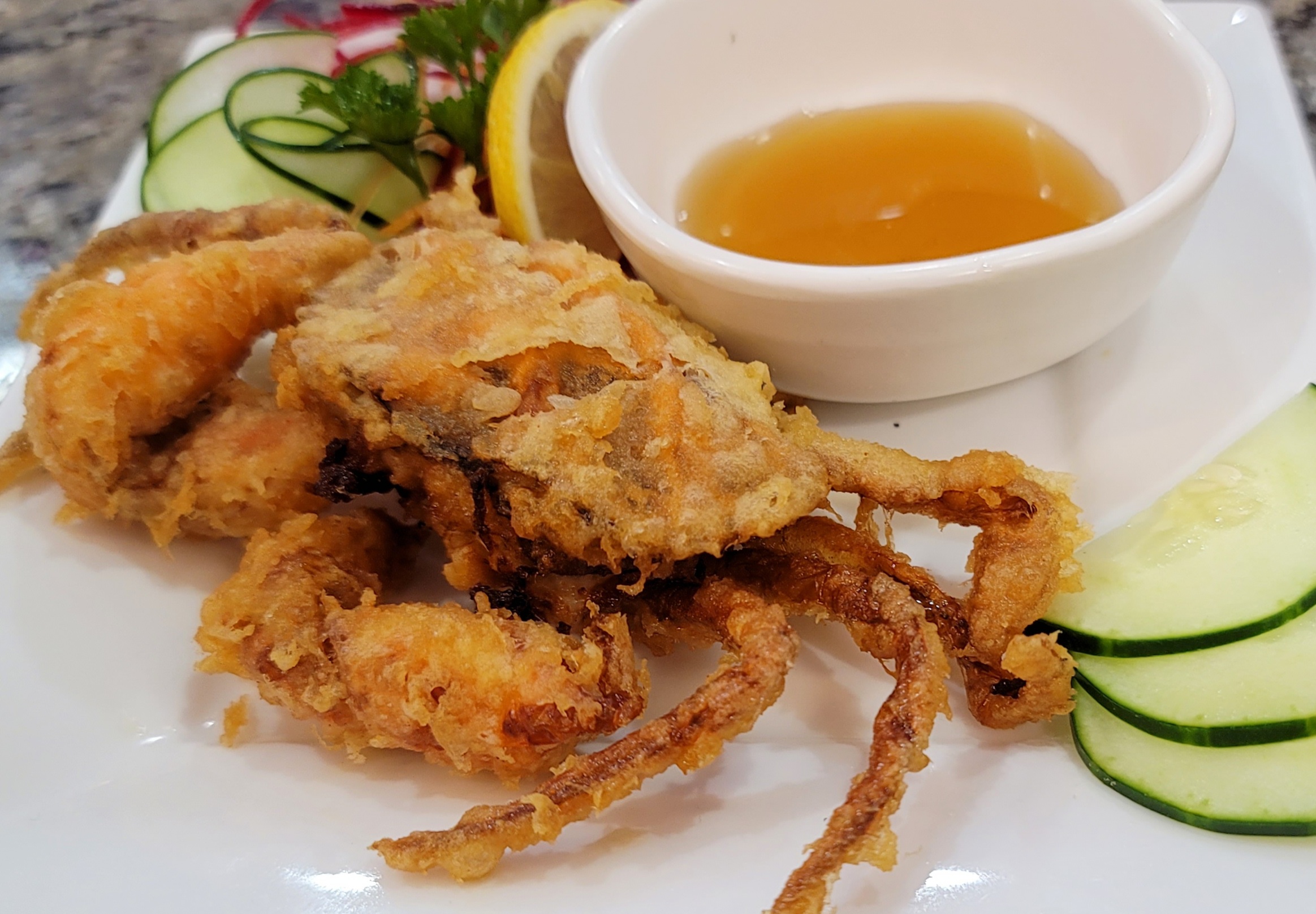 Order Soft Shell Crab Jumbo 1p food online from Wajo Sushi store, Wheeling on bringmethat.com
