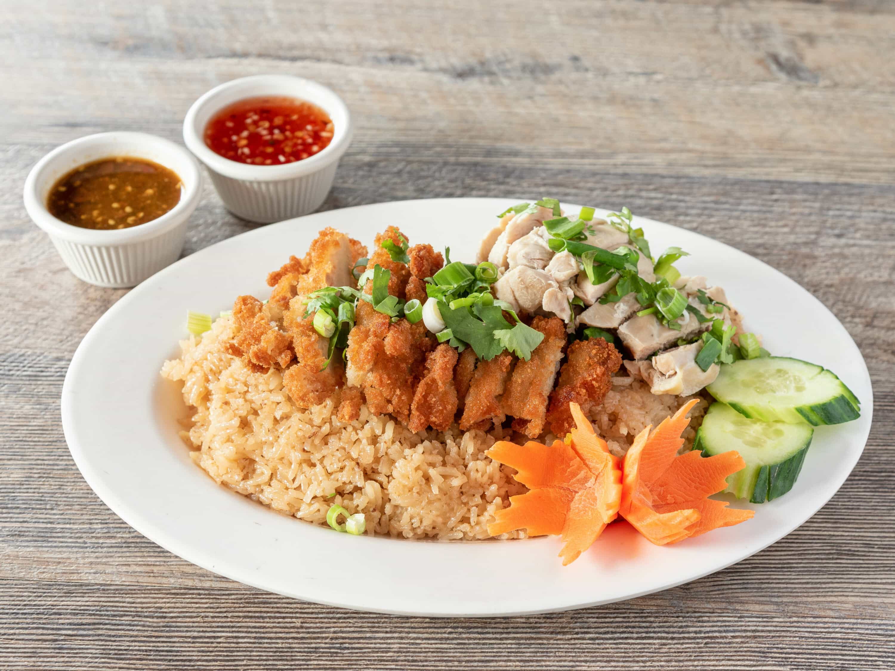 Order Khao Mun Gai 2 in 1 food online from Tom Yum Koong store, Medford on bringmethat.com