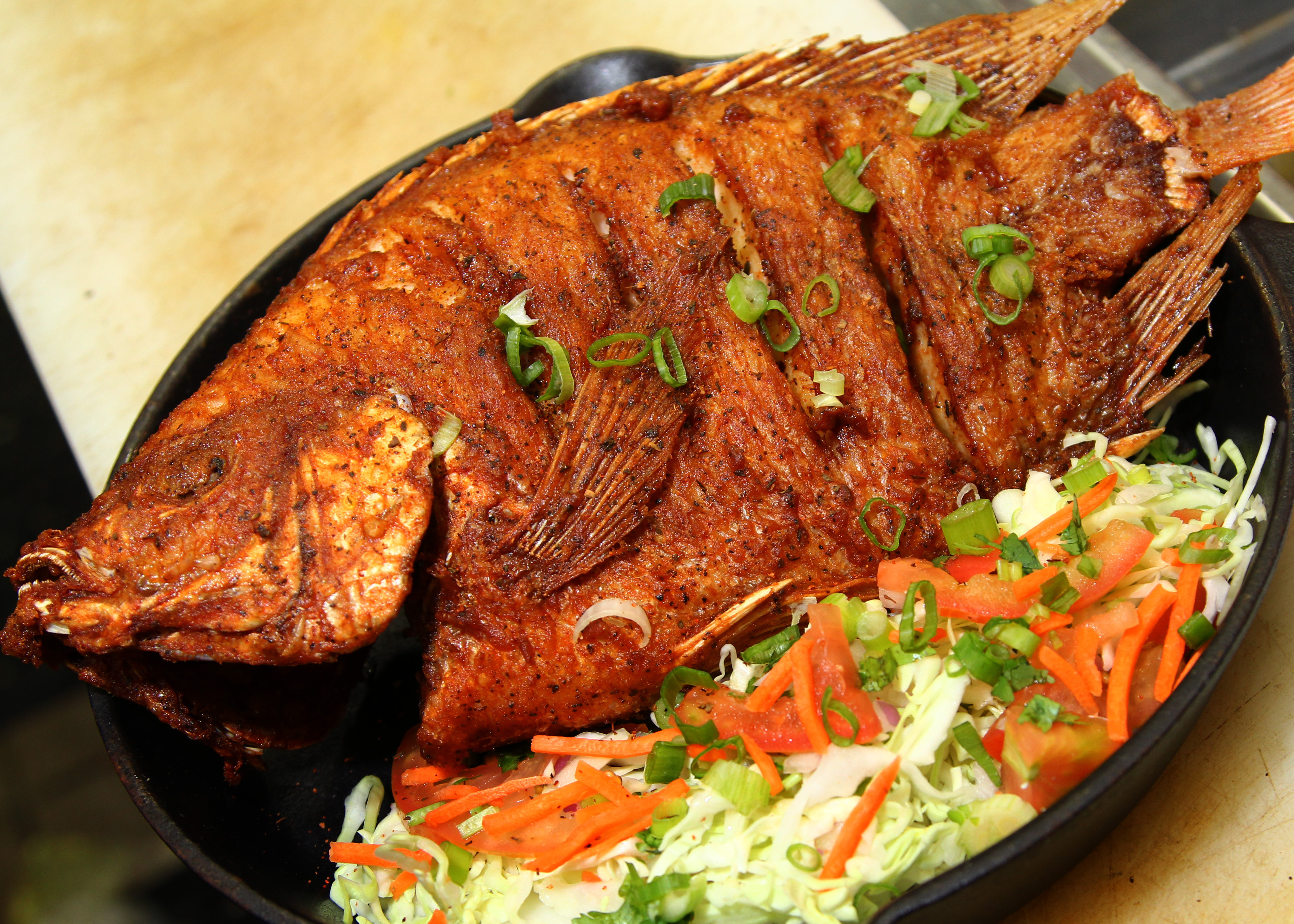 Order Fried Whole Fish food online from Bluesalt Fish Grill store, Redondo Beach on bringmethat.com