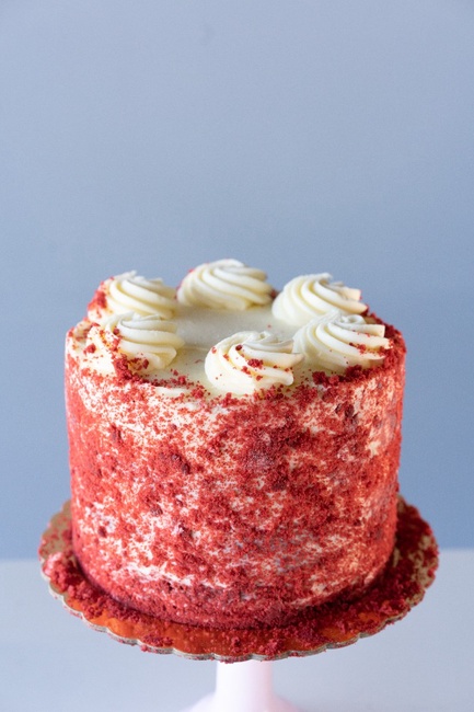 Order 6" Red Velvet Cake food online from Carlo Bakery store, Hoboken on bringmethat.com