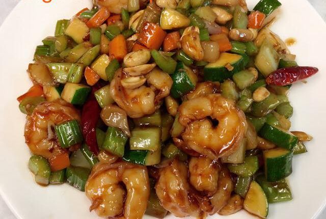 Order F4. Kung Pao Shrimp food online from Hong Kong Restaurant store, Mount Vernon on bringmethat.com