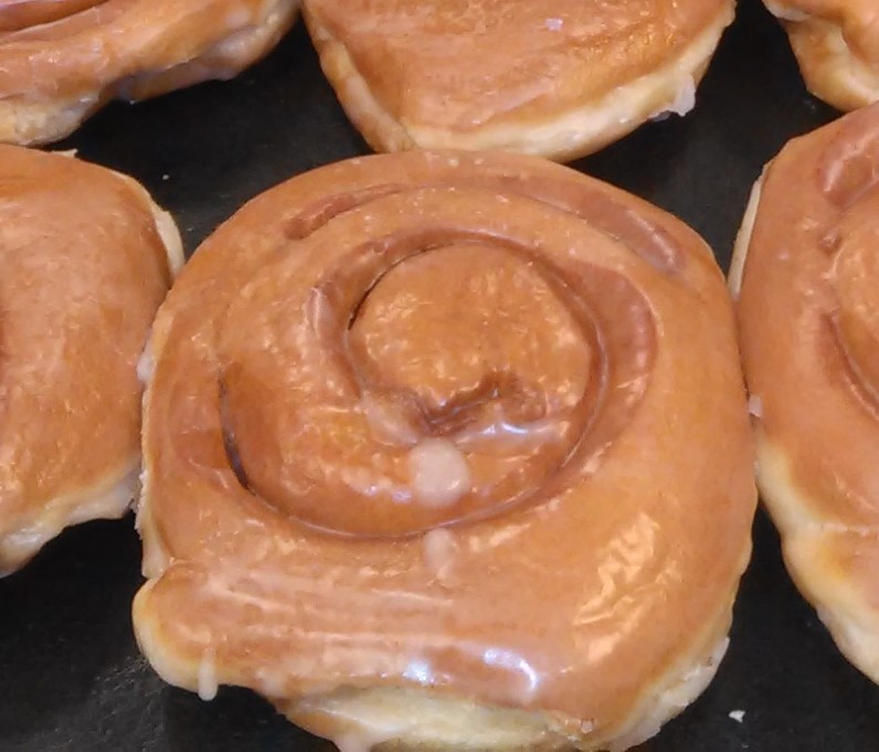 Order Glazed Cinnamon Roll food online from Mary Ann Donuts store, North Canton on bringmethat.com