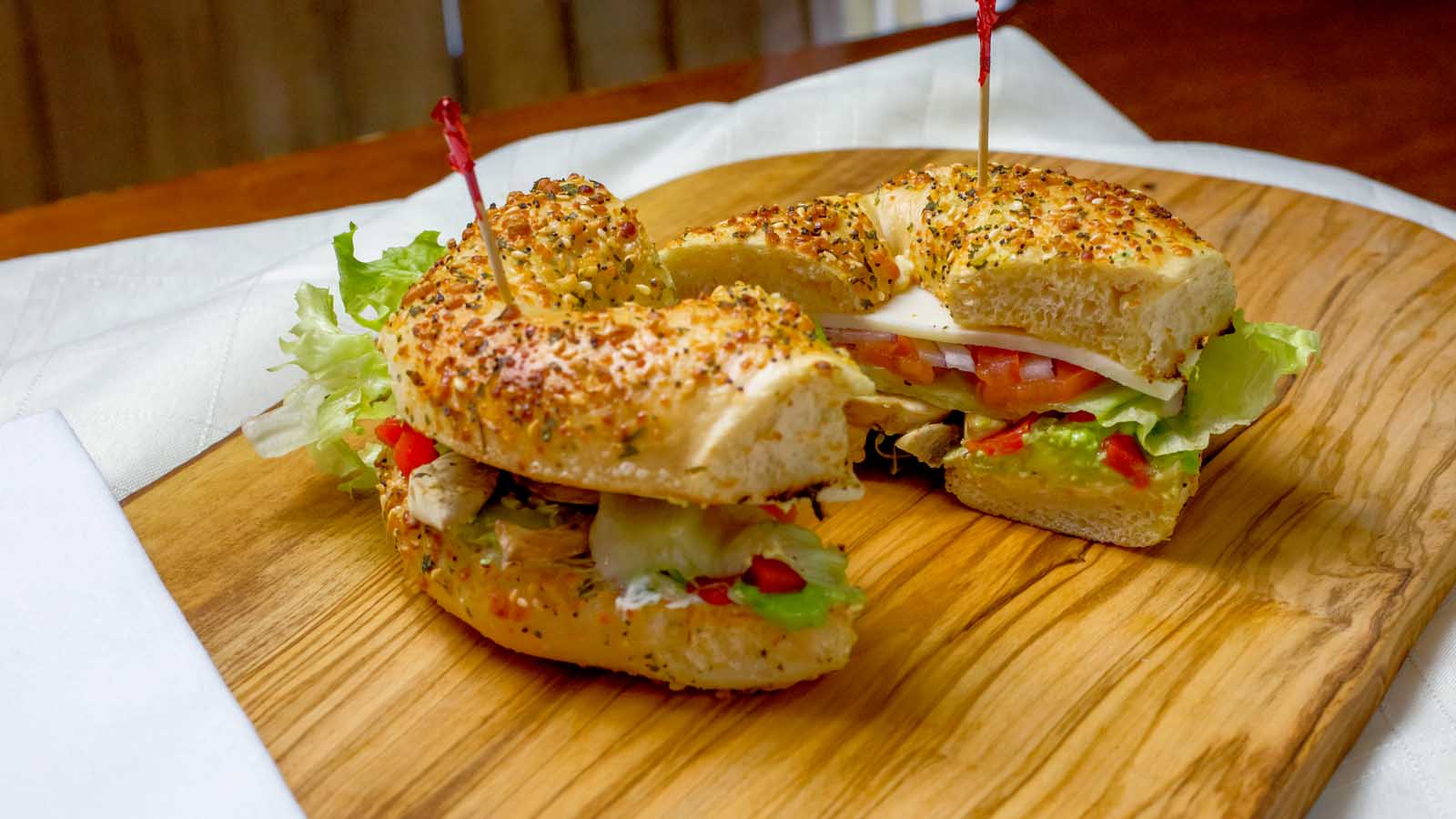 Order Veggie Sandwich food online from The Bagel Shack store, Lake Forest on bringmethat.com